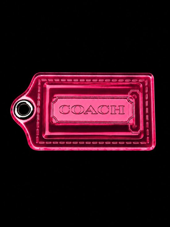Coach Handbags - COACH POPPY XL Hot Pink Acrylic Hangtag Keychain Charm Rare Fob
